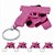 Kit Com 5 Chaveiros Coldre Holster Bélica - Rosa - Imagem 1