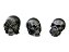 Enfeite Trio Cranios,caveira Halloween,  En 410 Artexotics - Imagem 1