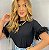 Kit com 3 blusas t shirts pluma pelinho na manga Atacado - Imagem 2