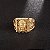 Anel Masculino Buda Banhado a Ouro 18K Ajustável Frete Grátis - Imagem 5
