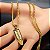 Corrente + Pingente Placa Jesus Banhada a Ouro 18K - Imagem 5