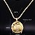 Corrente + Pingente Placa Virgem Maria Banhada a Ouro 18K - Imagem 2