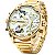 Relógio Dourado Masculino Dual Time Steel - Imagem 1