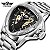 Relógio Masculino Prateado Winner Dual Time Steel Venon - Imagem 1