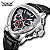 Relógio Masculino Prateado Dual Time Steel Venon - Imagem 1