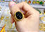 Anel Masculino Banhado a Ouro 18K Trabalhado Ajustável com Pedra Ônix Fusion - Imagem 5