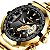 Relógio Dourado Masculino Dual Time Steel FNGEEN - Imagem 1