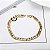 Pulseira Masculina Fígaro 8 MM Banhada a Ouro 18K Frete Grátis - Imagem 3