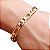 Pulseira Masculina Fígaro 8 MM Banhada a Ouro 18K Frete Grátis - Imagem 2