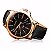 Relógio Masculino Original Luxo Yazole Preto e Bronze + Caixa - Imagem 8