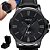 Relógio Masculino Preto Original Yazole Total Black + Caixa - Imagem 1