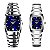 Relógio Masculino + Relógio Feminino Pulseira Aço Inox Conjunto Casal - Imagem 2