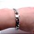 Pulseira de Aço Masculina 12 mm Banhada a Prata 925 Frete Grátis - Imagem 3