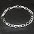 Pulseira de Aço Masculina Luxo 7 mm Fígaro - Imagem 1