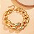 Colar Feminino Grosso Folheado a Ouro Giovanna - Imagem 7