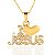 Colar Feminino Eu Amo Jesus Folheado a Ouro - Imagem 5