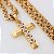 Corrente Masculina Banhada a Ouro 18K com Pingente Crucifixo - Imagem 1