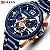 Relógio Curren Masculino Cronógrafo Quartzo Pulseira Aço Inox - Imagem 1
