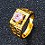 Anel Banhado a Ouro 18K com Pedra Fusion - Imagem 6