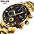 Relógio Nibosi Masculino Cronógrafo Quartzo Pulseira Aço Inox - Imagem 1