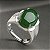 Anel Feminino Banhado a Prata 925 Jade Fusion Zircônias Ajustável - Imagem 6