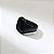 Anel Preto Total Black Ônix Aço Luxo Ajustável - Imagem 5