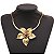 Colar Feminino Dourado Flor Helena - Imagem 1