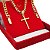 Corrente + Pulseira Banhado a Ouro 18 K Conjunto - Imagem 2