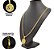 Corrente Masculina Cordão Pingente E Pulseira Banhado Ouro 18K - Imagem 3