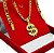 Kit Corrente Masculina + Pulseira + Pingente Cifrão Banhado a Ouro 18K - Imagem 2