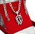 Kit Corrente Masculina Fé + Pulseira + Pingente Aço Inox - Imagem 3
