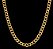 Corrente Masculina Cordão Pingente E Cordão 10 MM Banhado Ouro 18K + Pulseira - Imagem 2