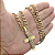 Corrente Masculina Cordão Pingente E Cordão 10 MM Banhado Ouro 18K + Pulseira - Imagem 6