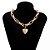 Colar Feminino Coração Folheado Luxo - Imagem 7