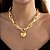 Colar Feminino Coração Folheado Luxo - Imagem 5