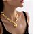 Colar Feminino Coração Folheado Luxo - Imagem 6