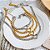 Colar Feminino Coração Folheado Luxo - Conjunto - Imagem 5