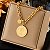 Colar Feminino Pingente Medalha - Imagem 1