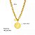 Colar Feminino Pingente Medalha - Imagem 2