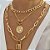 Colar Feminino Pingente Medalha - Conjunto - Imagem 1