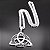 Corrente Aço Inox Pingente Triquetra - Imagem 2