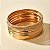 Pulseira Feminina Dourada Fios Bracelete - Imagem 2
