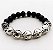 Pulseira de Caveira - Estilo Europeu - Prata s925 - Imagem 1