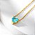Colar Corrente com Pingente de Pedra Zircônia Várias Cores Folheado a Ouro 18K - Imagem 1