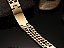 Pulseira Masculina Dourada Banhada a Ouro 18K - Oração do Pai Nosso em Italiano - Imagem 4
