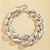 Colar Feminino Prateado Grosso Giovanna - Imagem 2