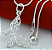 Colar Feminino Banhado Prata 925 Pingente Borboleta - Imagem 1