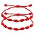 Pulseira 7 Nós Vermelha - Amuleto de Proteção Cabalística Importada Original - O Par - Imagem 12