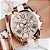 Relógio Feminino Branco Aço Inox Luxo - Imagem 1