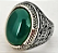 Anel Masculino Pedra Verde Fusion Luxury - Imagem 13